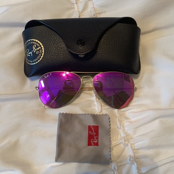 Polarized pink ray bans